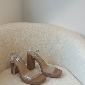 Steve Madden Clear Heels